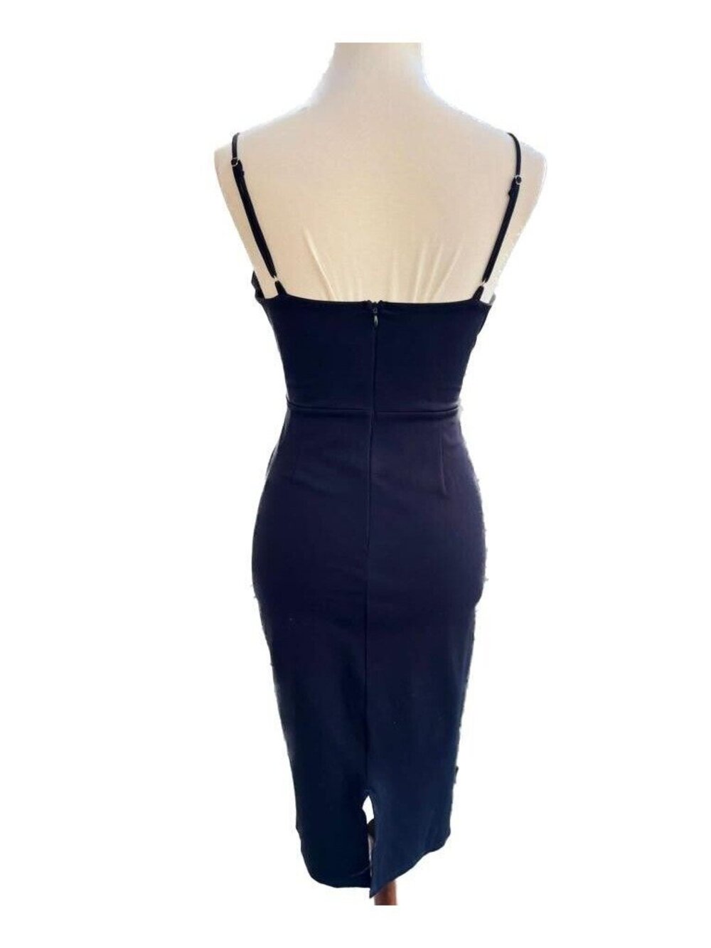 Dee Elly Corset Detail Bodycon Dress Medium Black Cocktail NWOT - Picture 14 of 14
